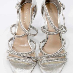 KELLY & KATIE Silver Rhinestone Pumps